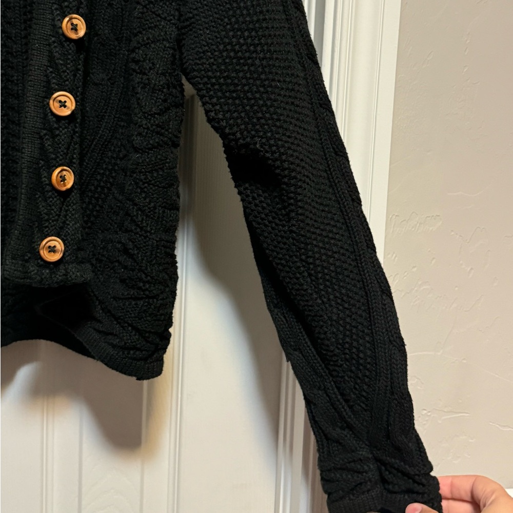 Button Down Black Sweater - image 5